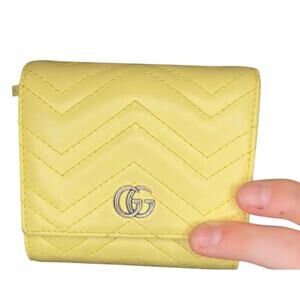 Gucci GG Marmont small or compact wallet Yellow